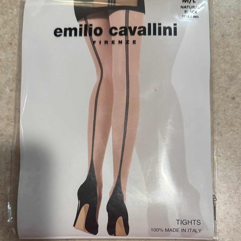 Emilio Cavallini Black and Nude Tights